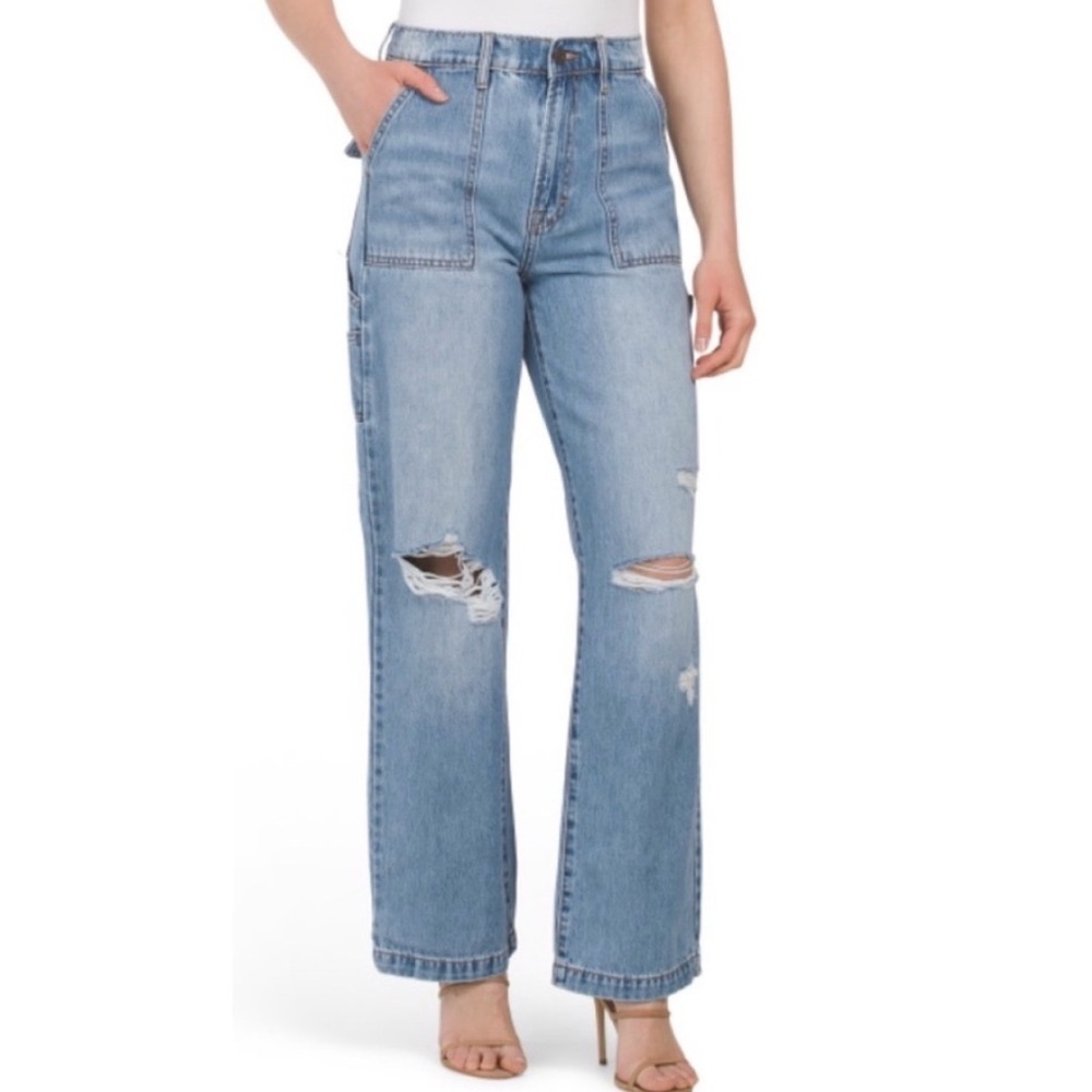 Hidden Logan Dad Distressed Carpenter Jeans - Picture 1 of 9